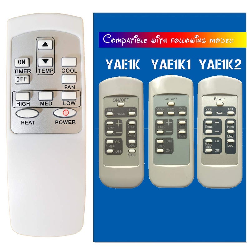 RCECAOSHAN Replacement for GE Window Air Conditioner Remote Control (HA-G-02) - Image 1